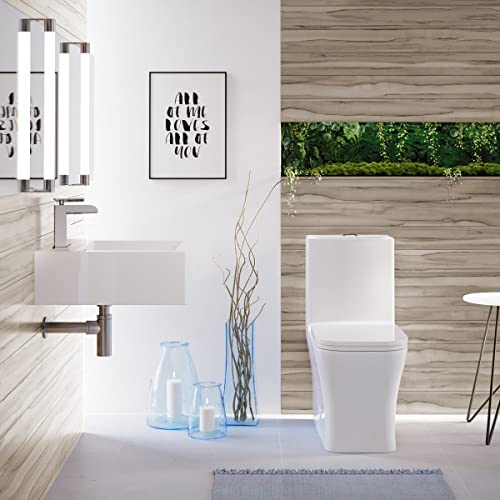 Swiss Madison Well Made Forever SM-1T278, Concorde One Piece Square Toilet Dual Flush 1.1/1.6 gpf with 10" Rough In Swiss Madison Well Made Forever SM-1T278, Concorde One Piece Square Toilet Dual Flush 1.1/1.6 gpf with 10" Rough In