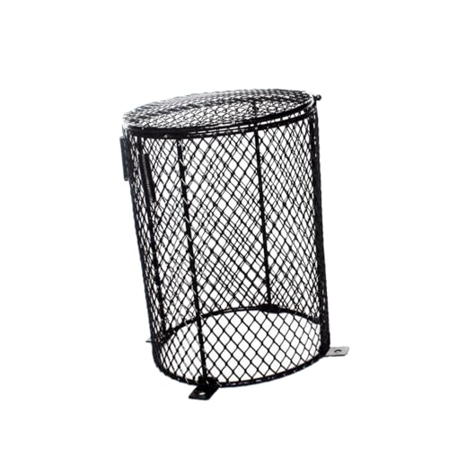 Toyvian Pantalla Anti-escaldaduras Para Lámpara Cubierta Protectora Para Reptiles Pantalla Para Mascotas De Color Negro Para Decoración De Hábitat y Suministros Para Reptiles