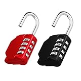 ZHEGE Combination Lock, 2 Four-Digit Outdoor Combination Padlock for Gym, School, Gates, Doors,...