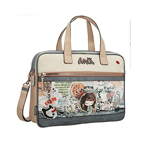 Anekke | Portadocumentos Fun & Music | Accesorios y Complementos para Mujer | Bolsos Maletín de Mujer