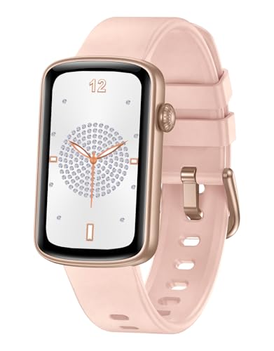 SHANG WING Smart Watch for Women, 1.47″ Slim Fitness Tracker with Heart Rate & SpO2 Monitor, Sleep & Menstrual Tracking, IP68 Waterproof for Android iOS