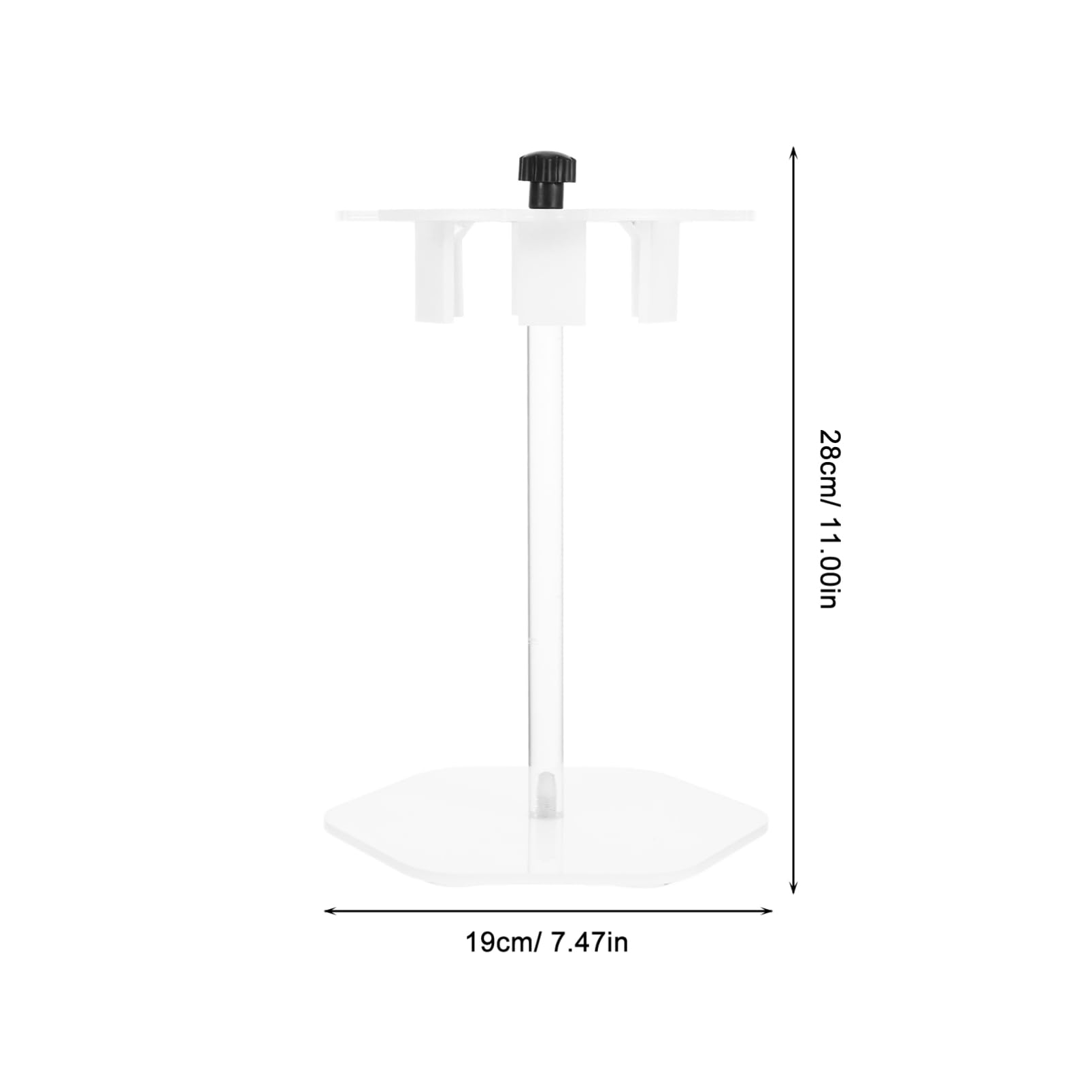 Supporto per Pipette Rotondo 6 Posti in Acrilico per Laboratorio | Struttura Smontabile, Bianco, Supporto Stabile, Uso Ricerca, Forniture Tecniche