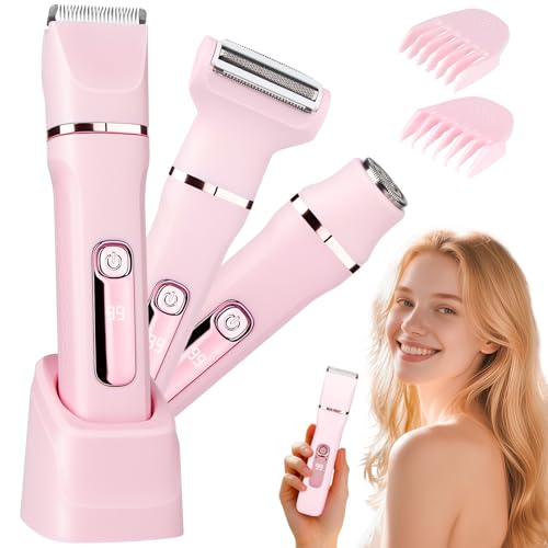 Tondeuse électrique bikini pour femme rasoir 3 en 1 étanche IPX7