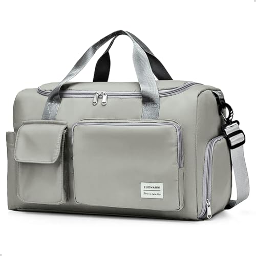 Mala Bolsa de Mão Alça Transversal Feminina Viagem Moderna (CINZA)
