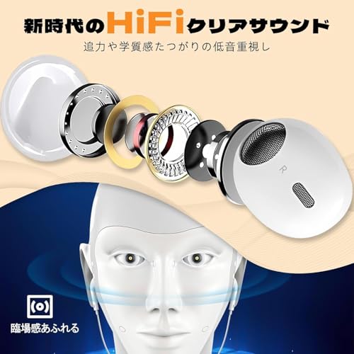 有線イヤホン イヤホン 【2025最新型】 3.5mmジャック HIFI音質 音量調整 DAC重低音 マイク付き 通話可能 遅延なし 人間工学 カナル型 コンパクト 絡み防止 イヤホンマイク イヤフォン インナーイヤー型 軽量 防水 ハイレゾ ４極 ステレオイヤフォン ヘッドホン PC/MP3/Switch/Android/iPhone/ZOOM/PS4 多機種対応