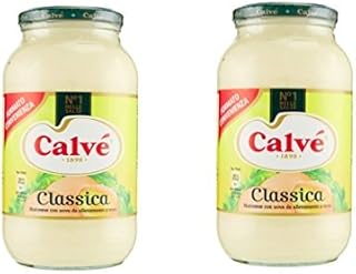 Calvé: "Classica" Classic Italian Mayonnaise - 29.75 Fluid Ounces (880mL) Jar - Pack of 2 [ Italian Import ]