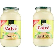 Calve "Classica" Classic Italian Mayonnaise - 29.75 Fluid Ounces 880mL Jar - Pack of 2 [ Italian Import ]