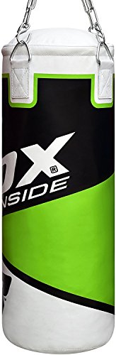 image for RDX Kids Punching Bag UNFILLED Set Junior Kick Boxing 2FT Heavy MMA Tr