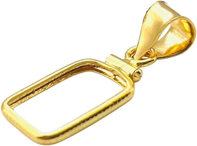 14k gold filled bezel frame for 1 Gram PAMP Suisse Gold Bar – Lady Fortuna,-Credit suisse, Rosa