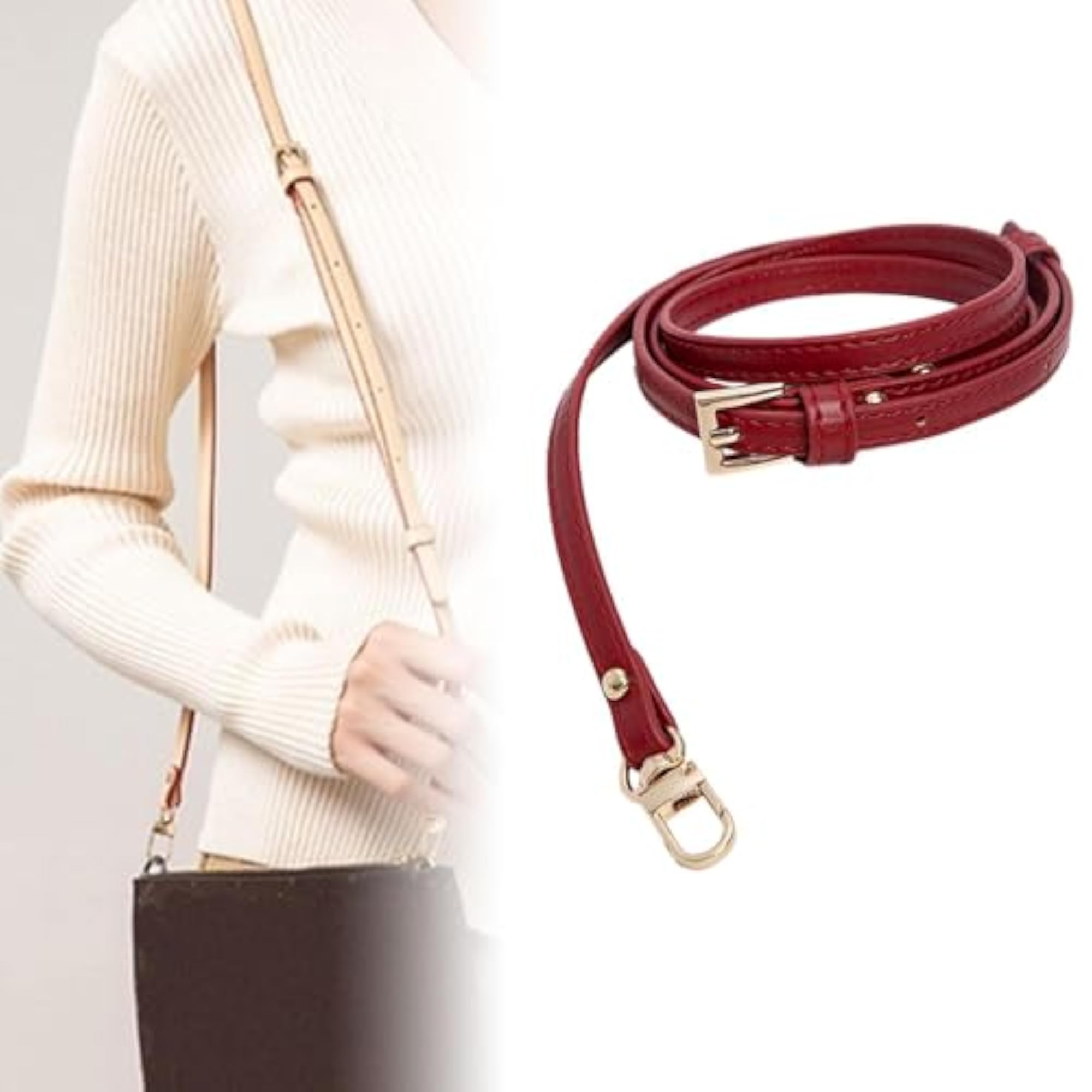 Shoulder Strap Trendy PU Leather Bag Strap