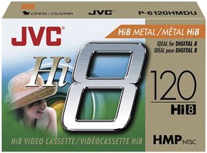 JVC P6120HMDU 120-Minute Hi8 Metal Particle Video Tape (Single)