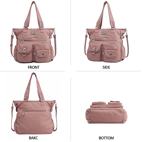 Angelkiss Purses Handbags For Women Pu Tote Satchel Bags For Women Pockets Shoulder Bags… #TOP3