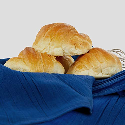 Oakias Flour Sack Towels 12 Pack Blue – Dish Towels 28 X 28 Inches – Cotton Tea Towels – Lightweight, Durable & Highly Absorbent – Machine Washable #TOP6
