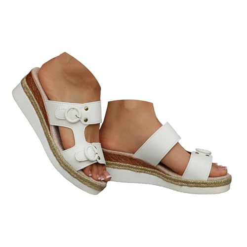 Sandales orthopédiques plateforme femme confort - Chaussures été de marche et pantoufles