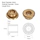 Kozelo 8 Stk. Bundbuchse mit Flansch - [6mm x 10mm x 6mm] Bronze-Gleitlager für den Einsatz in Maschinen | Gold