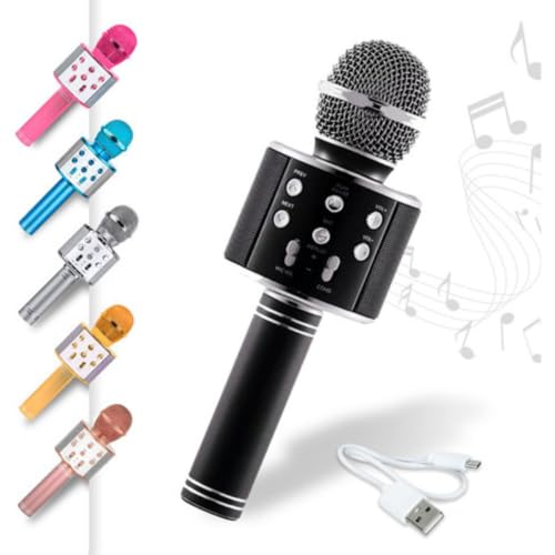 Microfone Bluetooth Sem Fio Karaokê Infantil Portátil Caixa De Som Com Efeito De Vozes Para Brincar