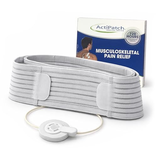 Mint Bucket ActiPatch Wearable Pain-Relief Device with Back Wrap Kit - Pulsed Shortwave Therapy Loop for Knee, Hip & Joint Discomfort, Adjustable Velcro Wrap Holds Device in Place (Device Included)
