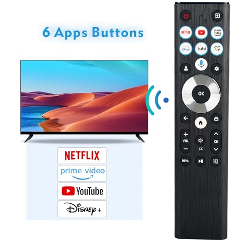 Replacement Smart Remote for Hisense TV Remote Control, Voice, Mic, Bluetooth, Univeral for Hisense Google U6, U7, U8, A7 Series Mini-LED ULED 4K UHD Smart TV, Android TVs - Thumbnail 5