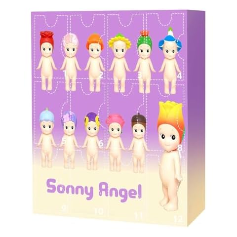Générique Angel Calendrier De L'avent 2025, 12 Angel Figurines Kawaii Anime Ornements Téléphone Cover