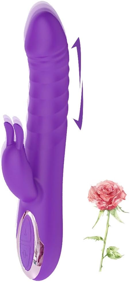 Rabbit Vibrator for Women Thrusting G Spot Vibrators with 10 Powerful Modes Vibrator Sex Toys Adult Toys for Couples Female Vibrating Adult Wand Massager for Women Toys Waterproof