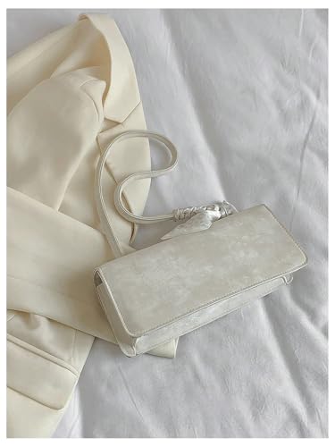 SweatyRocks Women's Rhinestone PU Leather Shoulder Bag Top Handle Underarm Bag Work Purses3