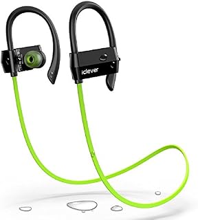 iClever Bluetooth Headphones Sweatproof, Wireless Headsets Bluetooth Earbuds for Running, Exercise, Workout, Gym