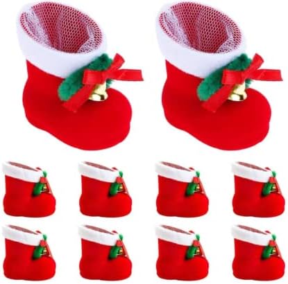 Amazon Seabeatla クリスマスブーツ お菓子入れ 10個セット 個セット クリスマス 飾り 長靴 サンタブーツ キャンディ靴 お菓子 子供 かわいい プレゼント 靴 サンタ袋 オーナメント クリスマス飾り インテリア レッド 10個セット クリスマス雑貨 おもちゃ
