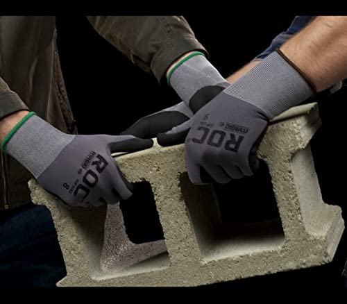 Magid Mechanic Work Gloves, 12 Pr, Lightweight Foam Nitrile Coated, Size 8/M, Automotive, Reusable, Silicone Free, 15-Gauge (Gp100) #TOP7