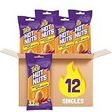Picture of Takis Nacho Xplosion Hot Nuts 12 pc / 3.2 oz Snack Size Box, Cheese and Chili Pepper Flavored Hot Spicy Double-Crunch Peanuts