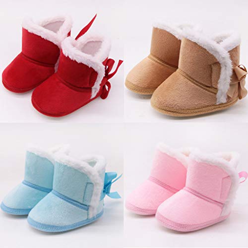 Prewalker Boys Girls Fuzzy Memory Foam Boot Solid Color Slippers Indoor Outdoor Rubber Sole Snow Slip Boots2