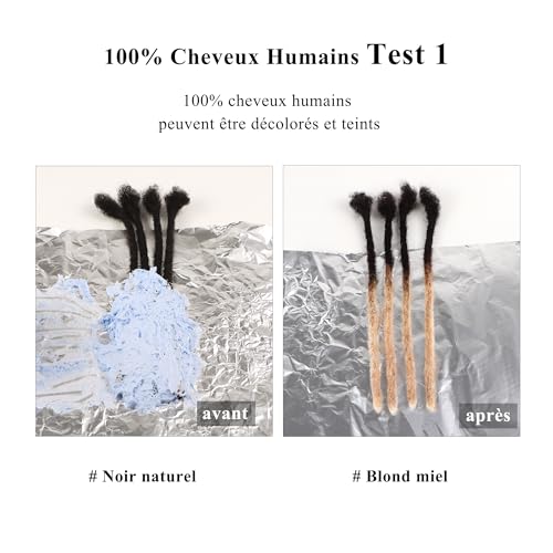 Cheveux afro naturel afro kinky bulk pour extensions de dreadlocks et locks noires - 4