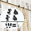 9.9FT Sliding Library Ladder Hardware, Retractable Library Rolling ...