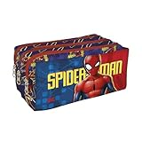 DAC - Estojo Triplo com 3 Zíperes em Tecido - Homem Aranha