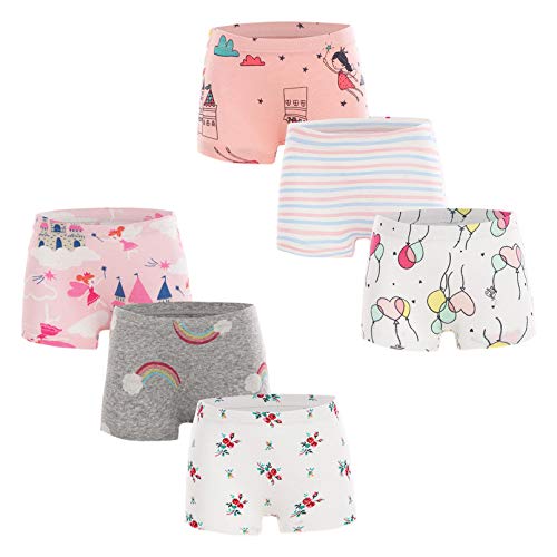 6 Pezzi Ragazza Ragazzo Boxer Cotone Morbido Bambino Mutande 2