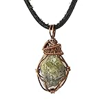 Valor 835 Raw Men’s Peridot Pendant in Antique Bronze with 24 inch Black Leather Necklace - August Birthstone