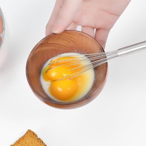 Ymapinc Small Whisks for Cooking, 10.24 Inch Stainless Steel Mini Whisks for Kitchen Egg Blending Whisking Beating Coffee Drink Stirring - Image 6