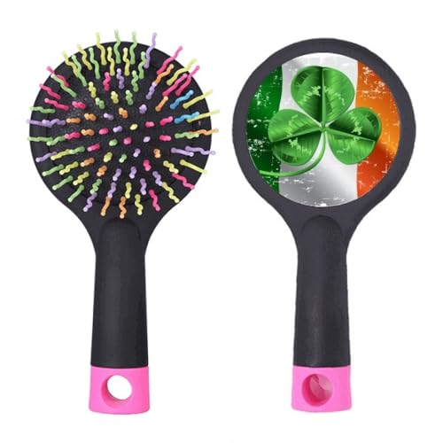 Brosse à cheveux Irlande démêlante professionnelle avec coussin d'air vert