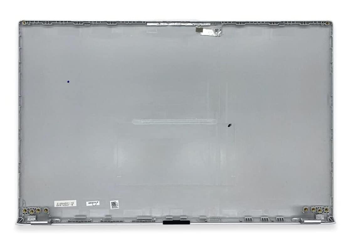 Cover posteriore LCD da 15,6", lunetta anteriore, cerniere compatibili con ASUS Vivobook 15 F512 F512D F512DA F512J F512JA F512U Series (argento A)