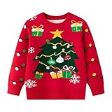 Photo Gallery botcam boys girls fall winter christmas tree pullover bottom knit a 6, colore: rosso, 3 anni Photo Gallery botcam boys girls fall winter christmas tree pullover bottom knit a 6, colore: rosso, 3 anni