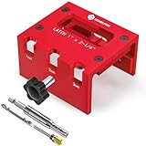 Door Latch Mortise Tool for Router, Aluminum Alloy Door Latch Template Kit, Door Latch Installation Kit, Fits 1-3/8" & 1-3/4" Thick Wooden Doors, for 1" x 2-1/4" Latch Mortise