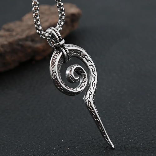Collier viking serpent pour homme et femme, pendentif totem punk idéal pour look biker - 4