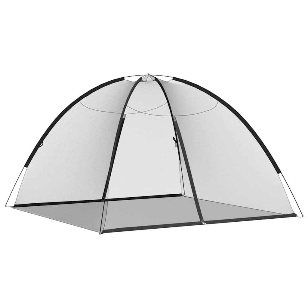 vidaXL Mosquito Net Mongolia with Doors, Mosquito Mesh Tent for Beds, Mosquito Netting for Baby Adults, Insect Net, 220 Mesh Black