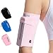 Produktbild HiRui Laufarmband, universelles Sportarmband, Handyhalterung, Armband für Training, kompatibel mit iPhone 15/14/13/Plus/Pro, Samsung Galaxy, alle Handys (L, Rosa)