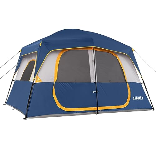 Camping Tent 8 Person, Waterproof Windproof Tent with Rainfly Easy Set up-Portable Dome Tents for Camping