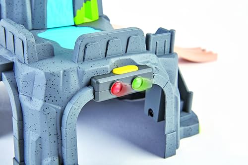 Hape Eisenbahnwelt Berg und Tunnelset - mit Licht und Sound, Eisenbahn Zubehör, Bahn-Set mit Tunnel, Berg, Schienen & Fahrzeugen, Spielzeug Eisenbahn, Montessori-Spiel, für Kinder ab 3 Jahren