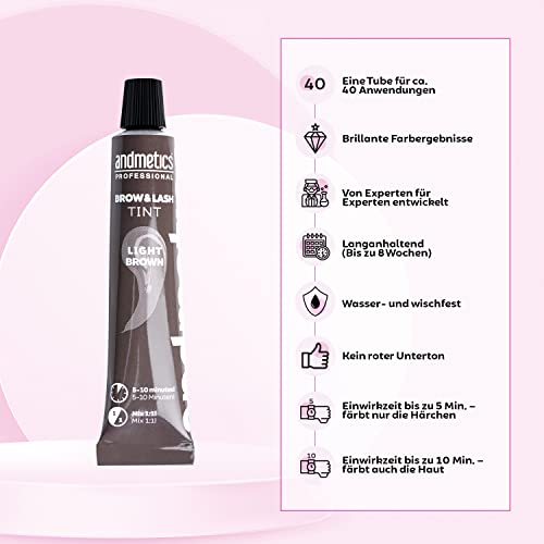Augenbrauenfarbe Andmetics Augenbrauen u. Wimpernfarbe