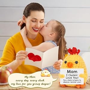 Funnychickenmomgiftsformothersdaybirthdayeasteriloveyougiftsformotherbonusnewmomstepmomhandmadecrochetanimalschickenbestpresentformamamotherinlawpresentfromdaughterson Urban Country Home Decor Funny chicken mom gifts for mothers day birthday easter i love you gifts for mother bonus new mom stepmom handmade crochet animals chicken best present for mama mother in law present from daughter son urban country home decor