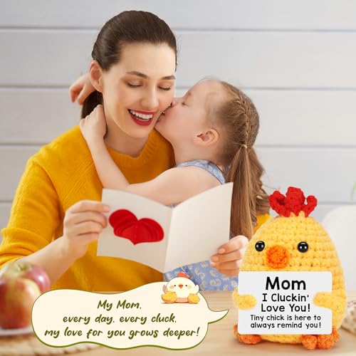 Funnychickenmomgiftsformothersdaybirthdayeasteriloveyougiftsformotherbonusnewmomstepmomhandmadecrochetanimalschickenbestpresentformamamotherinlawpresentfromdaughterson Urban Country Home Decor Funny chicken mom gifts for mothers day birthday easter i love you gifts for mother bonus new mom stepmom handmade crochet animals chicken best present for mama mother in law present from daughter son urban country home decor