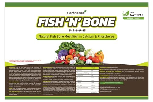 Plant Needs Fish N Bone 2.5 kg Powder I 100 % Organic I Fish Bone Meal Fertilizer I 8-8-2-13 I - Image 6