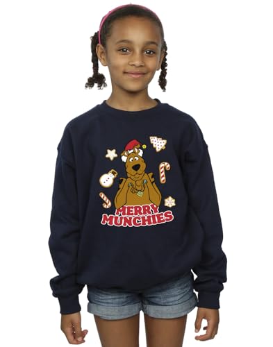 Absolute Cult Scooby Doo Girls Merry Munchies Sweatshirt Navy Blue 9-11 Years